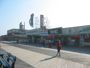 the Jersey Shore boardwalk